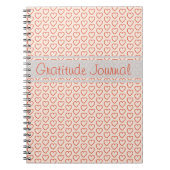 Carnet Little red hearts on pink (Devant)