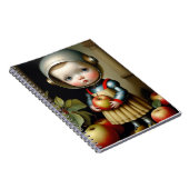 Carnet Little Space Girl with Apples Notebook (Côté Droit)