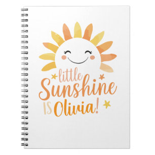 Carnet Little Sunshine SpiralNotebook personnalisé