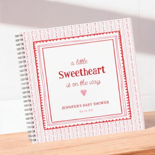 Carnet Little Sweetheart Valentine's Shower Guestbook
