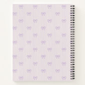 Carnet Little Things Personalized Coquette Bows Lilac (Dos)