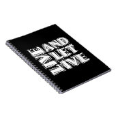 Carnet Live and Let Live 12 Step Recovery Slogan Citation (Côté Droit)