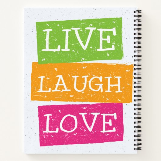 Carnet Live Laugh Love (Dos)
