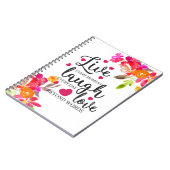 Carnet Live Laugh Love (Côté gauche)