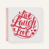 Carnet Live Laugh Love (Devant)
