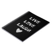 Carnet - Live Love Laugh (Côté gauche)