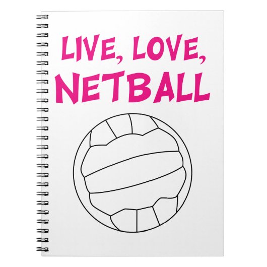 Carnet Live Love Netball (Devant)