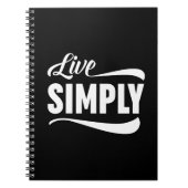 Carnet Live Simply Typographie (Devant)