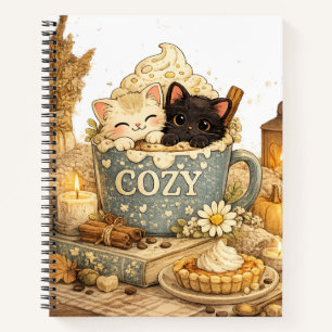 Carnet livre, une tasse, Chats à tasse de thé, Vibration