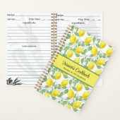 Carnet Livret personnalisé avec citrons (À l'intérieur)