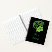 Carnet Lizard Vert Chameleon Drunk Suspendu (Intérieur)