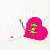 Carnet Lizzy the Frog Heart Bloc-notes | AventureEnfants (Intérieur)