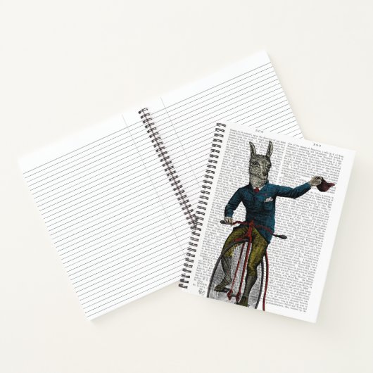 Carnet Llama à vélo (Intérieur)