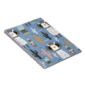 Carnet Llama, Cactus, Motif d'éléments à main. (Côté Droit)