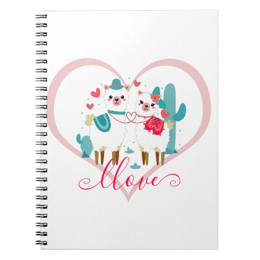Carnet Llama d'amour  (Devant)