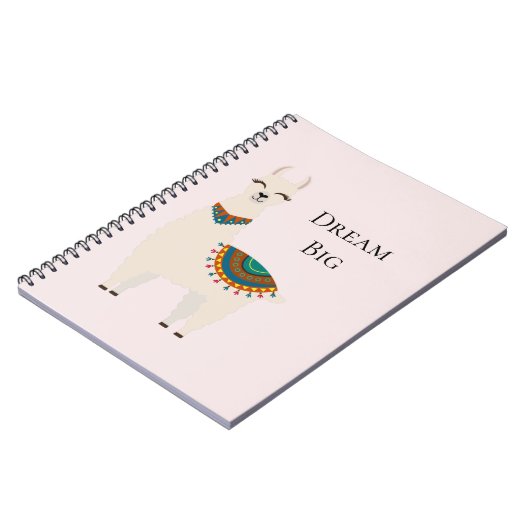 Carnet Llama de crème (Côté gauche)