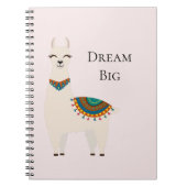 Carnet Llama de crème (Devant)