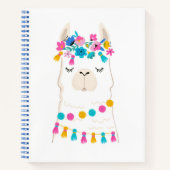 Carnet Llama florale mignonne (Devant)