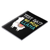 Carnet Llama Gift | Jour de test Aucun costume ProbLlama (Côté gauche)