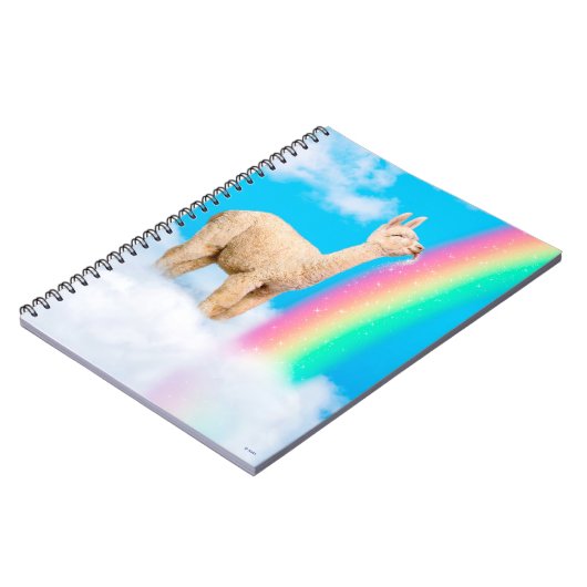 Carnet Llama Licking Rainbow (Côté gauche)