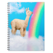 Carnet Llama Licking Rainbow (Devant)