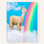 Carnet Llama Licking Rainbow (Devant)