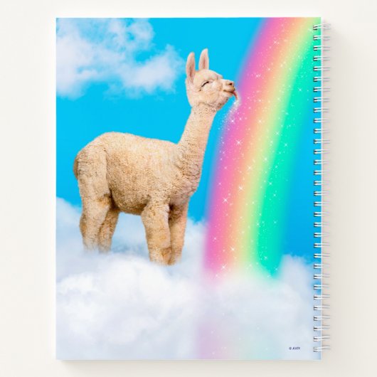 Carnet Llama Licking Rainbow (Dos)