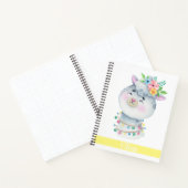 Carnet Llama personnalisé mignon (Intérieur)