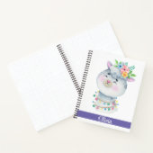 Carnet Llama personnalisé mignon (Intérieur)