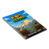 Carnet Llama, Rétro Pixel Art 8-Bit (Côté Droit)