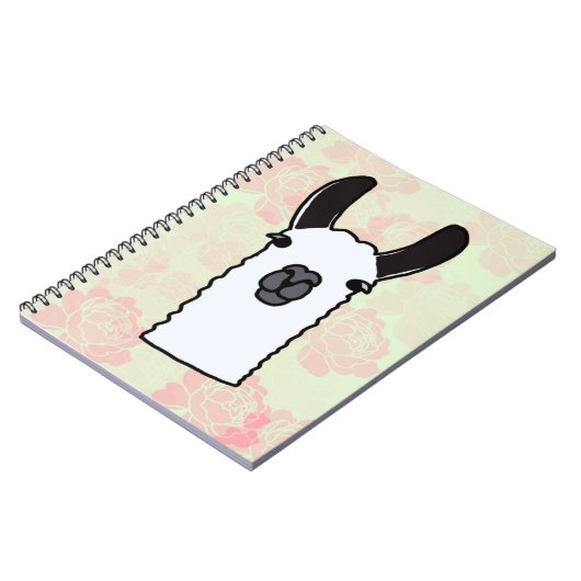Carnet Llama with Peonies (Côté gauche)