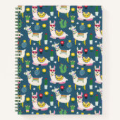 Carnet Llamas En Lunettes De Soleil Motif (Devant)