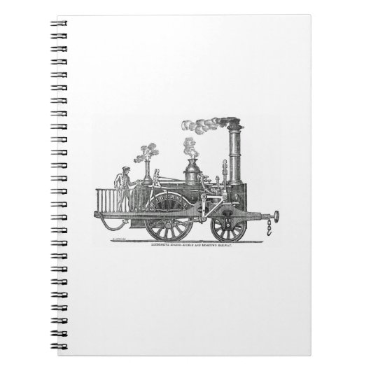 Carnet Locomotive du train à vapeur (Devant)