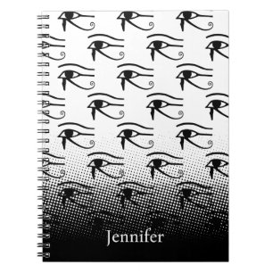 Carnet L'Oeil De Horus Nom Personnalisé Du Motif
