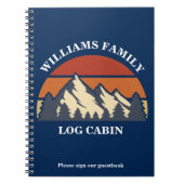 Carnet Log Cabine Mountain Vacances Location de vacances (Devant)