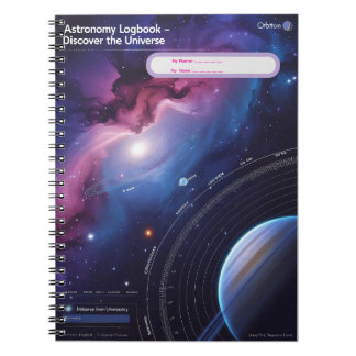 Carnet Logbook d'astronomie - Découvrez l'univers