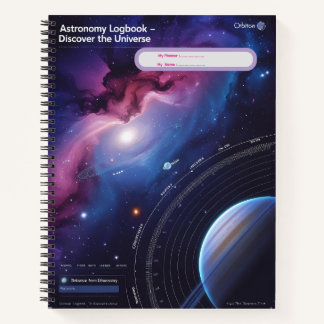 Carnet Logbook d'astronomie - Découvrez l'univers
