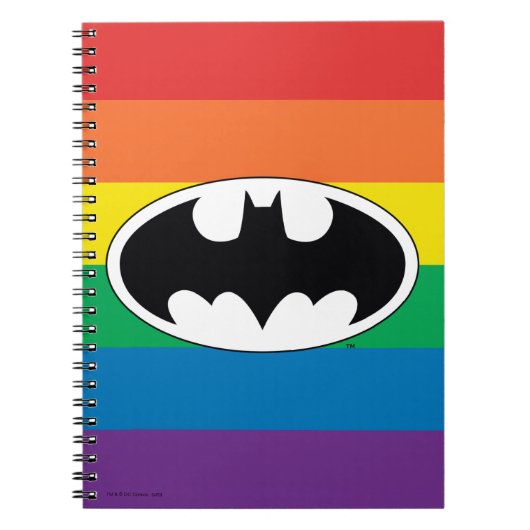 Carnet Logo Arc-en-ciel Batman (Devant)
