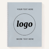 Carnet Logo avec texte et code QR promotionnel Business (Devant)