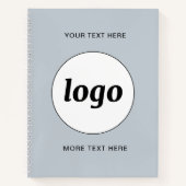 Carnet Logo avec texte et code QR promotionnel Business (Devant)