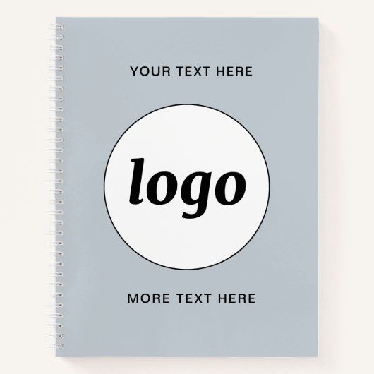 Carnet Logo avec texte et code QR promotionnel Business (Devant)