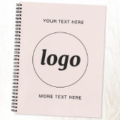 Carnet Logo avec texte et code QR promotionnel Business