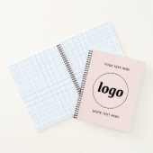 Carnet Logo avec texte et code QR promotionnel Business (Intérieur)