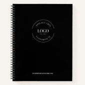 Carnet Logo Business Corporate Company Minimalist Black (Devant)