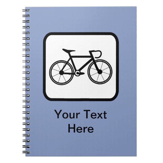 Carnet Logo Cycliste personnalisable (Devant)
