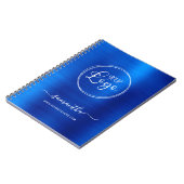 Carnet Logo d'affaires Royal Blue Personnalisé (Côté gauche)