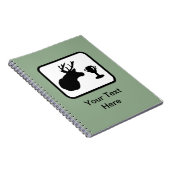 Carnet Logo de chasseur personnalisable (Côté Droit)