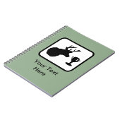 Carnet Logo de chasseur personnalisable (Côté gauche)