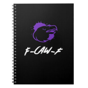 Carnet Logo de corbeau drôle F-Caw-F – Croasse pour attir
