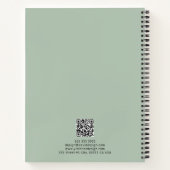 Carnet Logo de Design d'intérieur simple Black and Sage G (Dos)